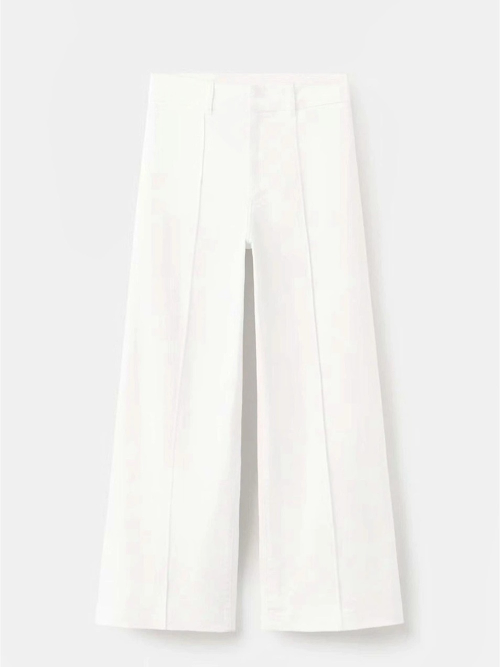 Mango MNG Wide Leg Pants Wide Leg Pants in White Size 10 NWT